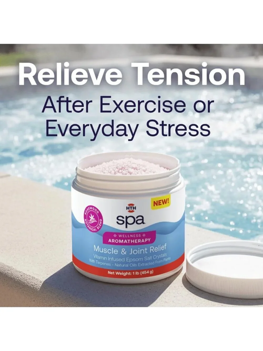 Aromatherapy Muscle & Joint Relief for Spas & Hot Tubs - 1lb Wellness Soak